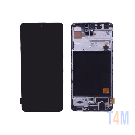 TOUCH+DISPLAY+FRAME SAMSUNG GALAXY A51/A515 NEGRO (SERVICE PACK GH82-21680A)